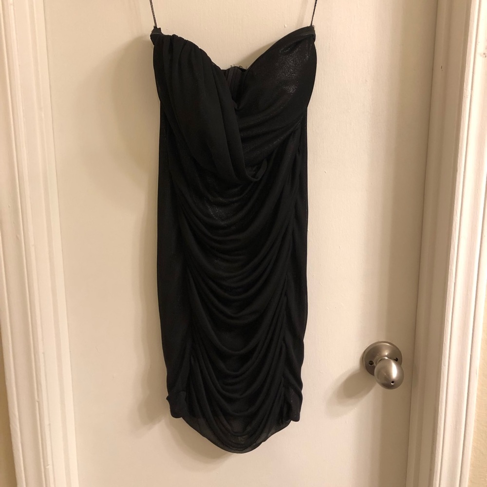 Black Shimmer Cocktail Dress
